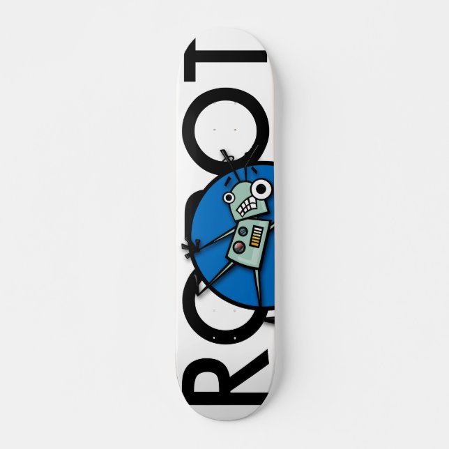FUNNY ROBOT GRAPHIC SKATEBOARD DECK (Front)