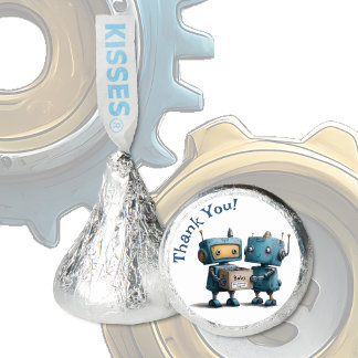 Funny Robot Thank You Baby Shower Hershey®'s Kisses®