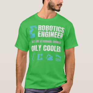 Funny Robotics Engineer Definition Distressed Engi T-Shirt