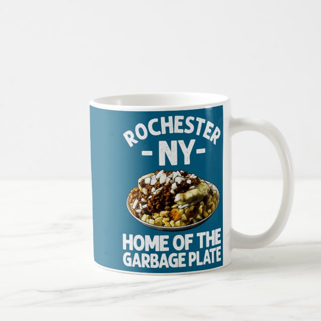 Funny Rochester Ny Garbage Plate Gift Cool New Yor Coffee Mug (Right)