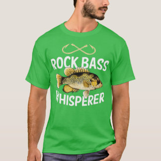 Funny Rock Bass Fishing Freshwater Fish T-Shirt