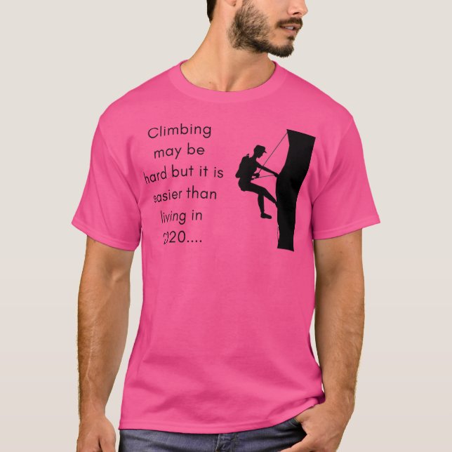 Funny Rock Climbing 	  Active T-Shirt (Front)