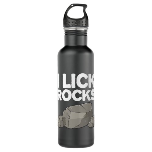 Funny Rock Geology Art Men Women Rockhound Lover C Stainless Steel Water Bottle