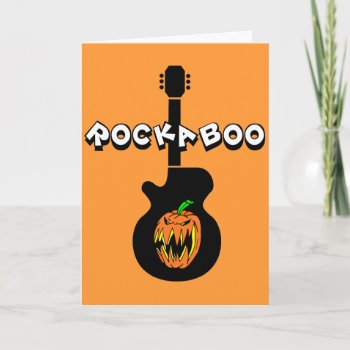 Funny Rock Halloween Card by holidaysboutique at Zazzle