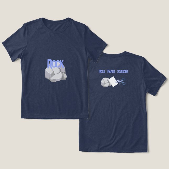 Funny Rock Halloween Group Costume Tri-Blend Shirt (Design Front & Back)