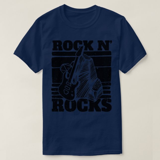 Funny Rock Hunting Geologist Rock N Rocks1 T-Shirt (Design Front)