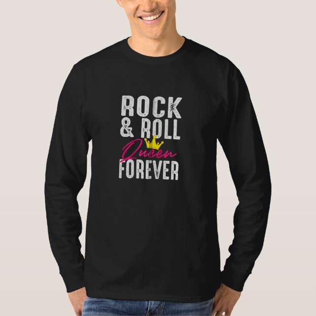 Funny Rock N Roll Queen Concert  For Women Ladies  T-Shirt (Front)