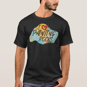 funny rock painting painter artist shirt  stone pa