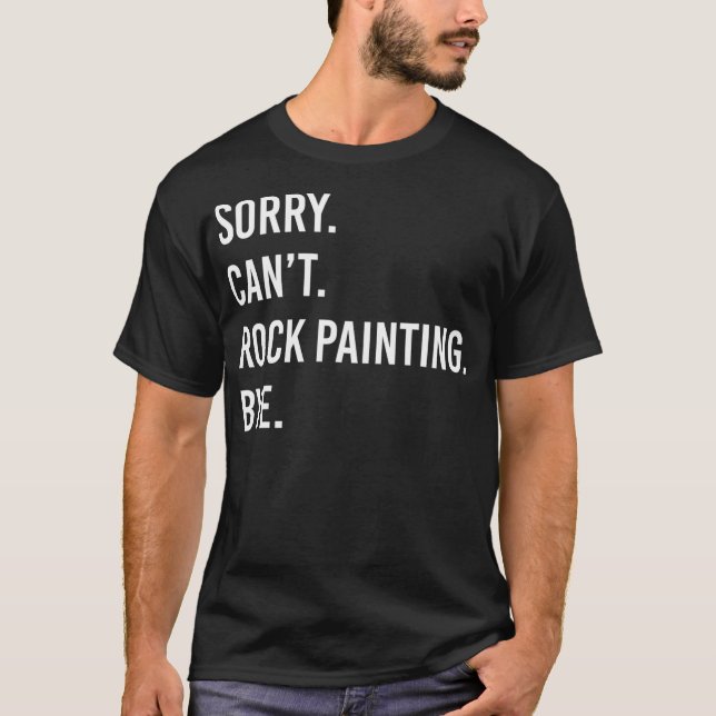 Funny Rock Painting  T-Shirt (Front)