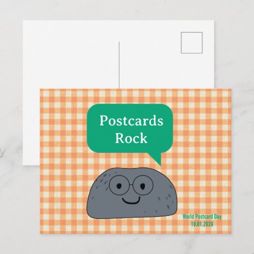 Funny Rock Pun World Postcard Day 2026