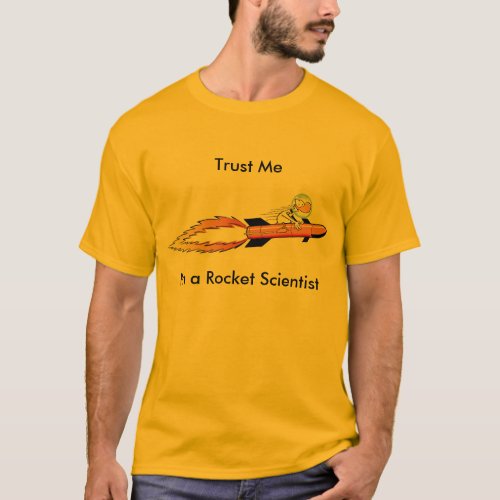 Funny Rocket Scientist Cartoon Shirt