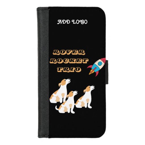 Funny Rocket Watching Dogs iPhone 87 Wallet Case