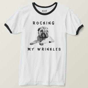 Funny Rocking My Wrinkles Shar-Pei Men's T-Shirt