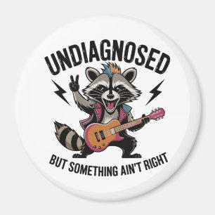 Funny Rocking Racoon Magnet