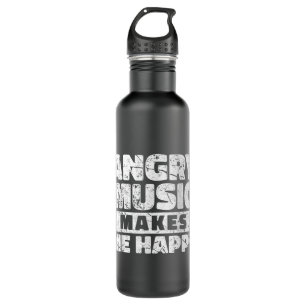 Funny Rockn Roll Saying Heavy Metal Hard Rock Musi Stainless Steel Water Bottle