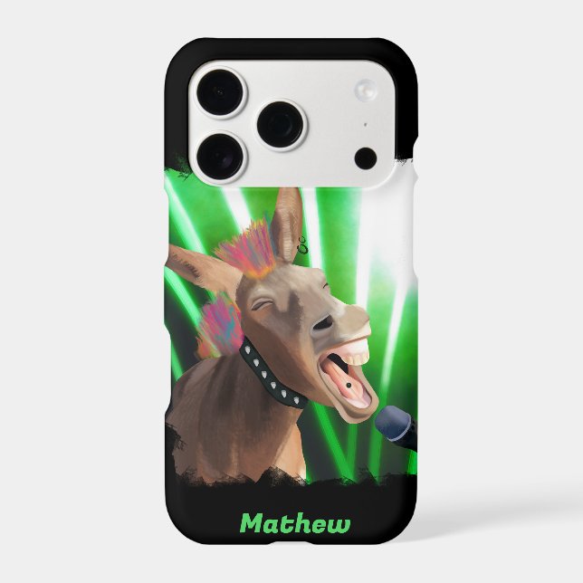 Funny Rockstar Donkey Iphone Case (Back)