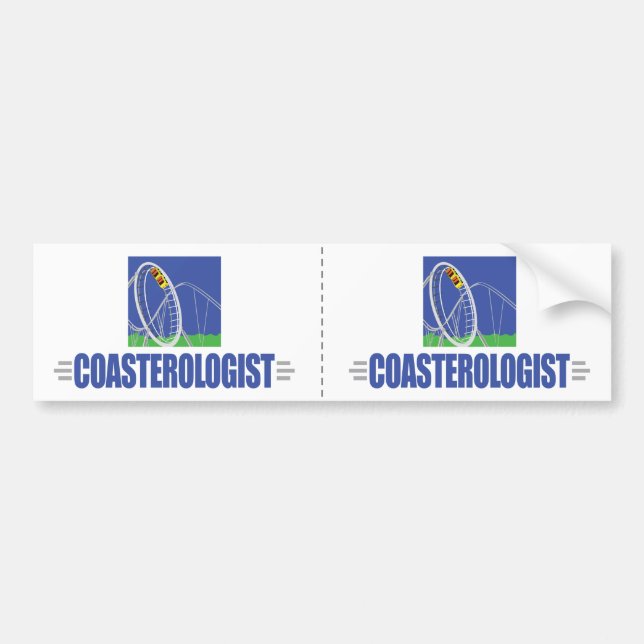 Funny Roller Coaster Bumper Sticker (Front)