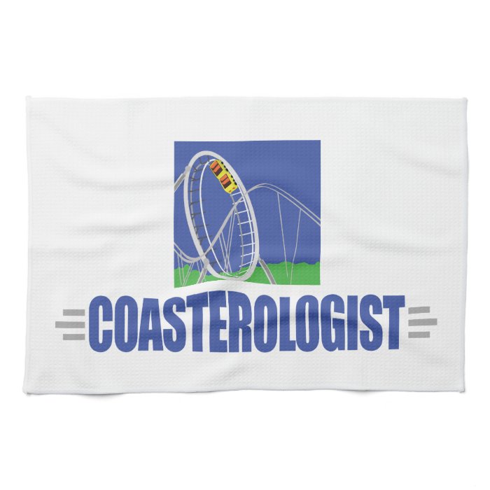 Funny Roller Coaster Kitchen Towel