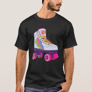 Funny Roller Skating Derby 70'S 80'S Retro Skater T-Shirt