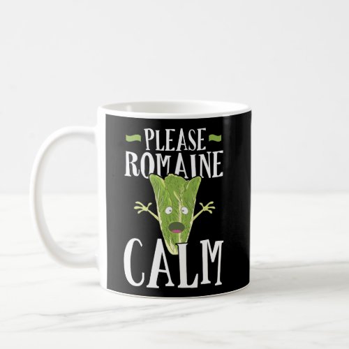 Funny Romaine Lettuce Vegetable Pun Vegetarian Veg Coffee Mug