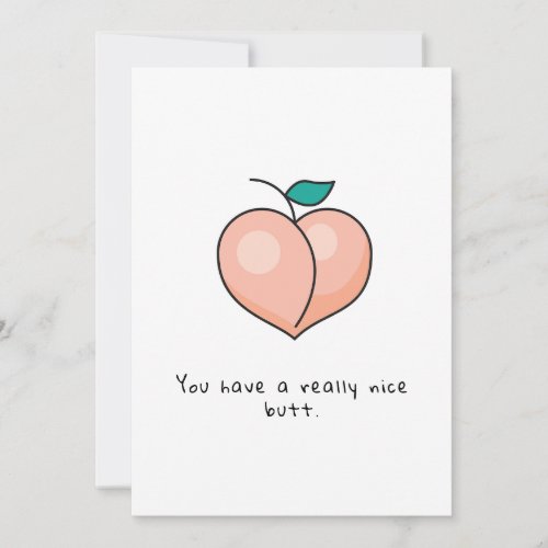 Funny Romantic Butt Card_ Valentines Day Card