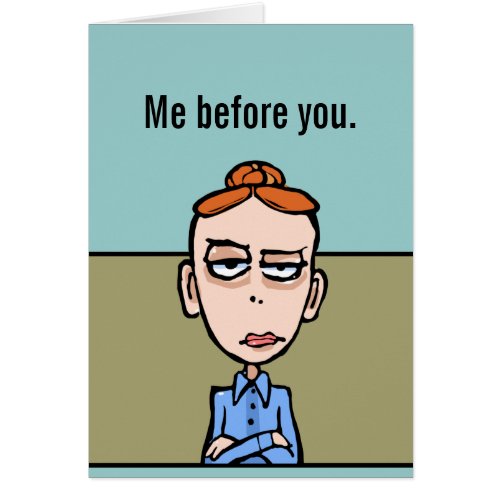 Funny romantic card Custom text Love