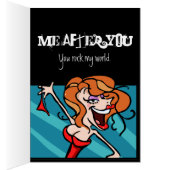 Funny romantic card. Custom text. Love (Inside (Right))