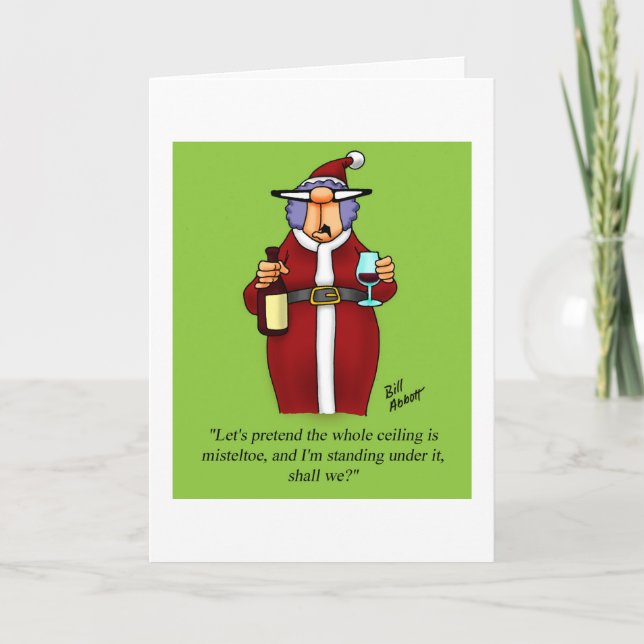 Funny Romantic Christmas Card for Him Spectickles (Front)