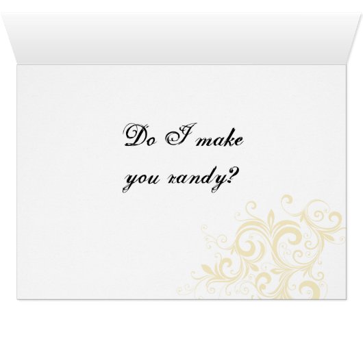 Funny Romantic Couple Card (Inside Horizontal (Bottom))