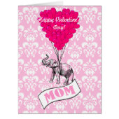 Funny romantic elephant valentines (Front)