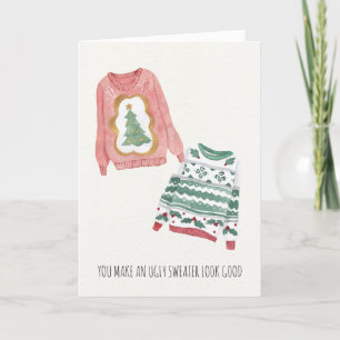 Funny Romantic holiday greeting card