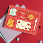 Funny Romantic Hot Lunch Card<br><div class="desc">Cute,  colorful fun greeting card that says,  "you the pizza to my lunch" for your favorite friend. Featuring a cute hot lunch from childhood.</div>