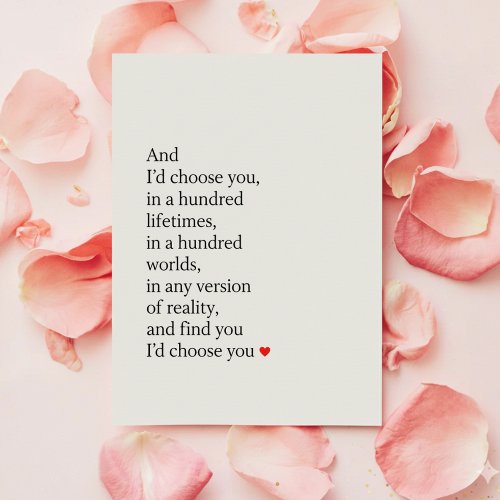 Funny Romantic Love Card for Him & Her