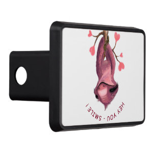 Funny Romantic Sloth Smile Hitch Cover