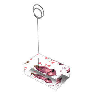 Funny Romantic Sloth Smile Place Card Holder