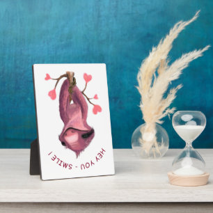 Funny Romantic Sloth Smile Plaque