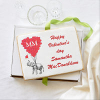 Funny romantic valentines day shortbread cookie