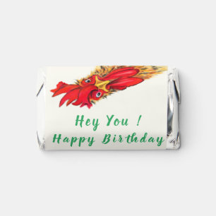 Funny Rooster Birthday Hershey's Miniatures