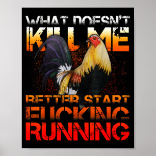 Funny Rooster Fight  Poster