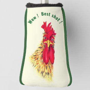 Funny Rooster Golf Head Cover - Customizable