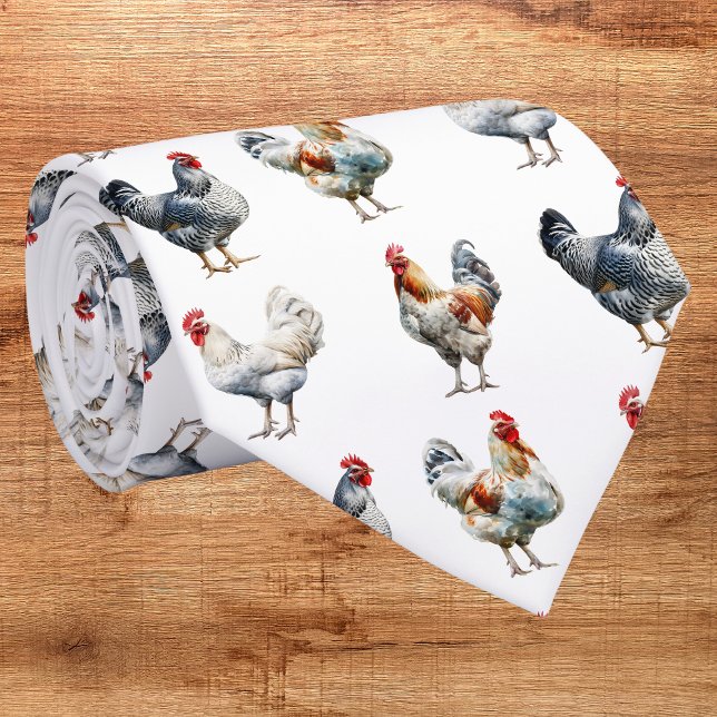 Funny Rooster  Neck Tie (Creator Uploaded)