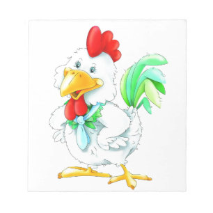 Funny rooster notepad