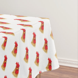 Funny Rooster Tablecloth