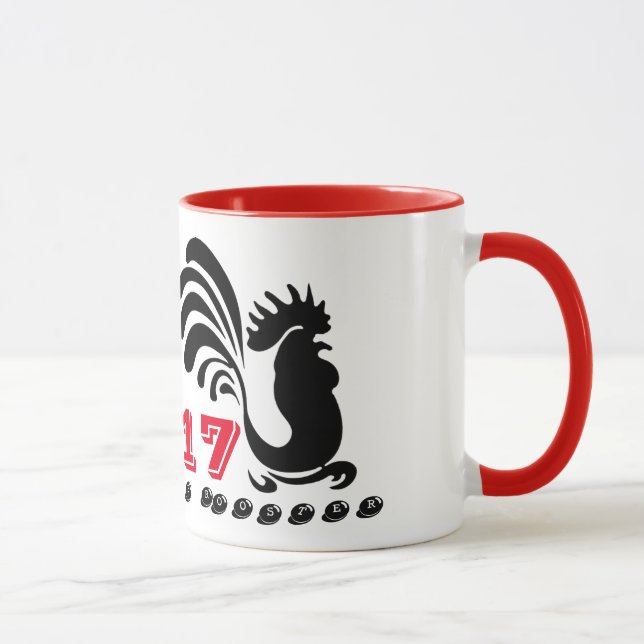 Funny Roosters Chinese New Year 2017 Mug 2 (Right)