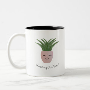 Funny Rooting for You Fern Two-Tone Coffee Mug