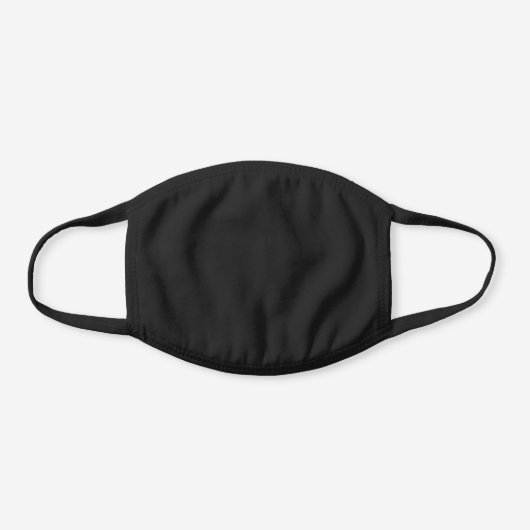 Funny Rose Gold Lipstick Mouth Black Cotton Face Mask (Back)