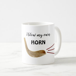 Funny Rosh Hashanah Shofar Trumpet Quote Coffee Mug