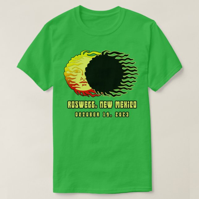 FUNNY ROSWELL NEW MEXICO SOLAR ECLIPSE 2023 T-Shirt (Design Front)