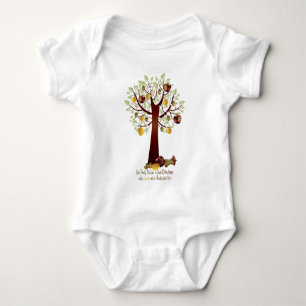Funny Rotten Apple Family Tree Baby Bodysuit
