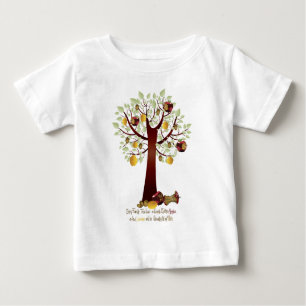 Funny Rotten Apple Family Tree Baby T-Shirt